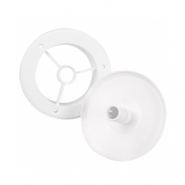 Valva de aerisire Haco, reglabila, Ø 12.5 cm, alb